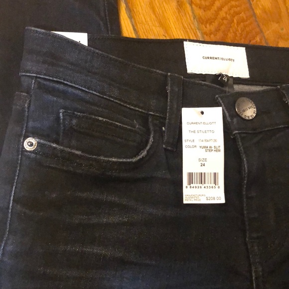 NWT Current Elliott The Stiletto Slit Step Hem, 24 - Picture 5 of 8